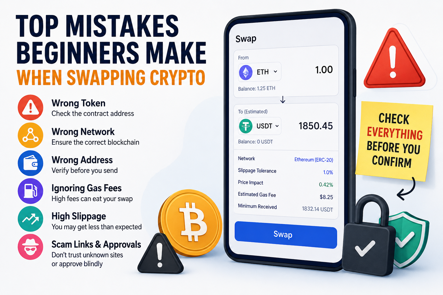 Top Mistakes Beginners Make When Swapping Crypto